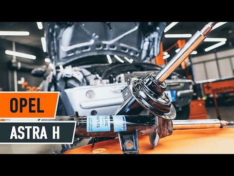 How to change front shock absorbers on OPEL ASTRA H TUTORIAL | AUTODOC