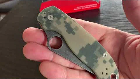 Spyderco Para3 Acid Stonewash Digi Camo from Knives Plus