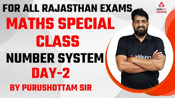Maths For All Competitive Exams Preparation | Number System | Maths By Purushottam Sir #2