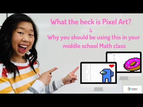 Pixel Art Math Activity for Middle School Math Virtual Teaching