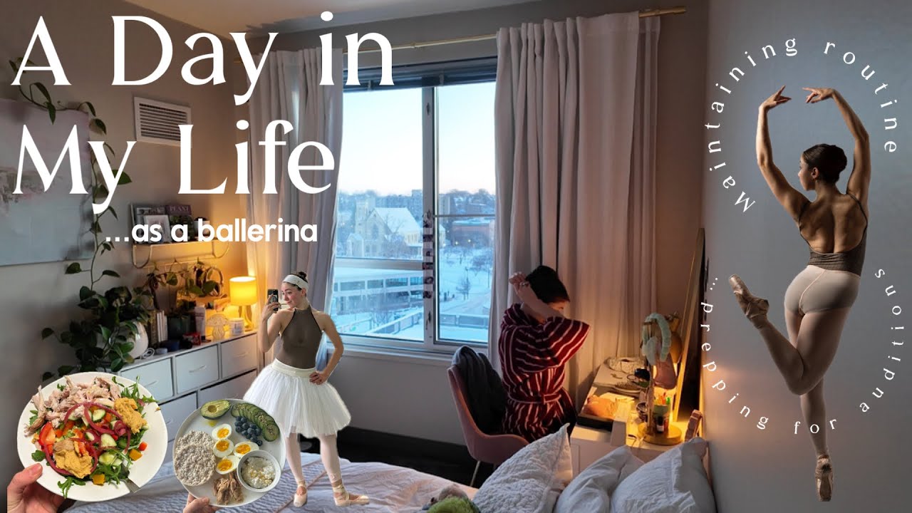 My Life as a Ballerina in the Middle of Winter {in Michigan} | A Day in My Life Vlog & What I Eat
