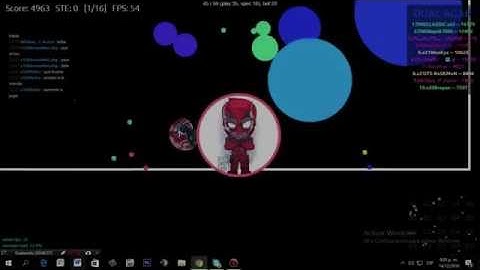 AGARIO DOUBLE SPLITTING A HACKER??????