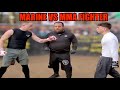 Marine vs mma fighter streetbeefs mma