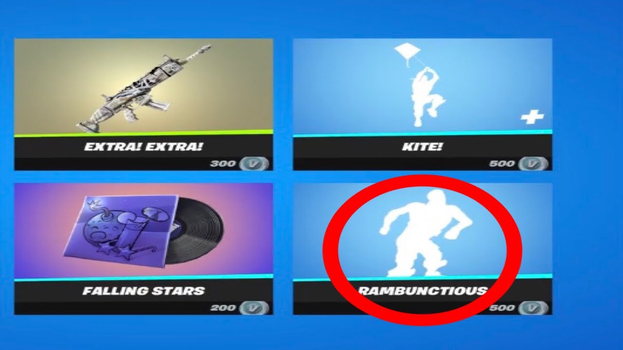 Fortnite Removed Rambunctious Emote From The Item Shop.. YouTube