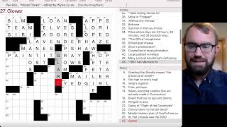 Brian Solves Great Crosswords - AVCX, December 9, 2020, "Muted Tones"