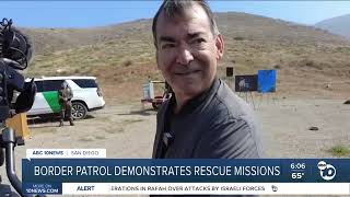 Border Patrol Demonstrates Rescue Mission
