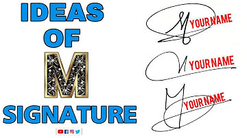 Ideas of Signature "M" | M Signature Tutorial | #signature #signaturestyle #viralvideo