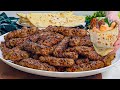 Cevapcici with bread and sauce           