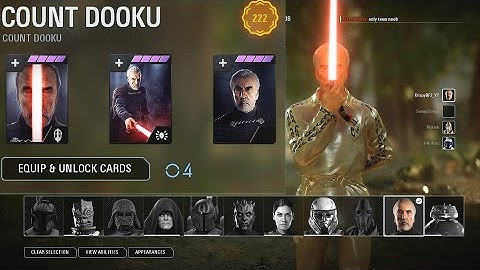 Using ONLY DAMAGE STAR CARDS with Dooku | HvV #972 | Star Wars Battlefront 2