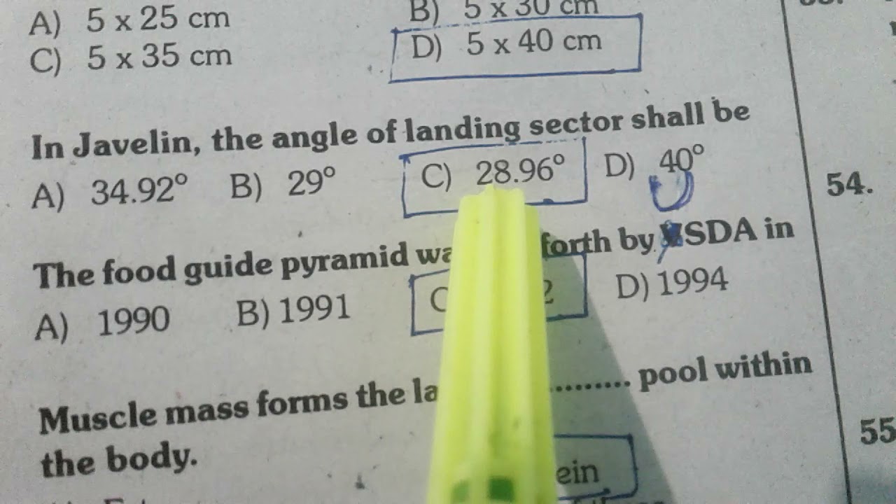 PG-TRB Physical Director : PG-TRB Physical Director Question Paper 2015 (Part-2)