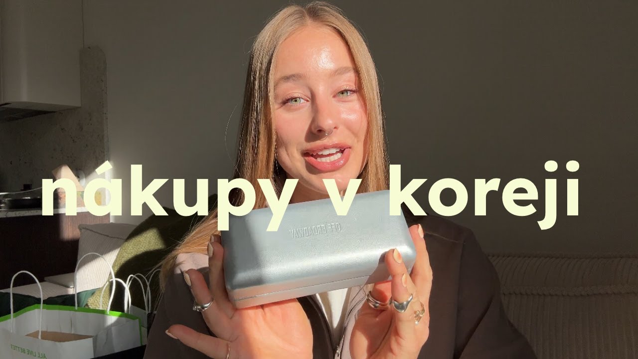unboxing nákupů z Koreji 🇰🇷 | skin care ze slavného Olive & Young, boty & oblečení