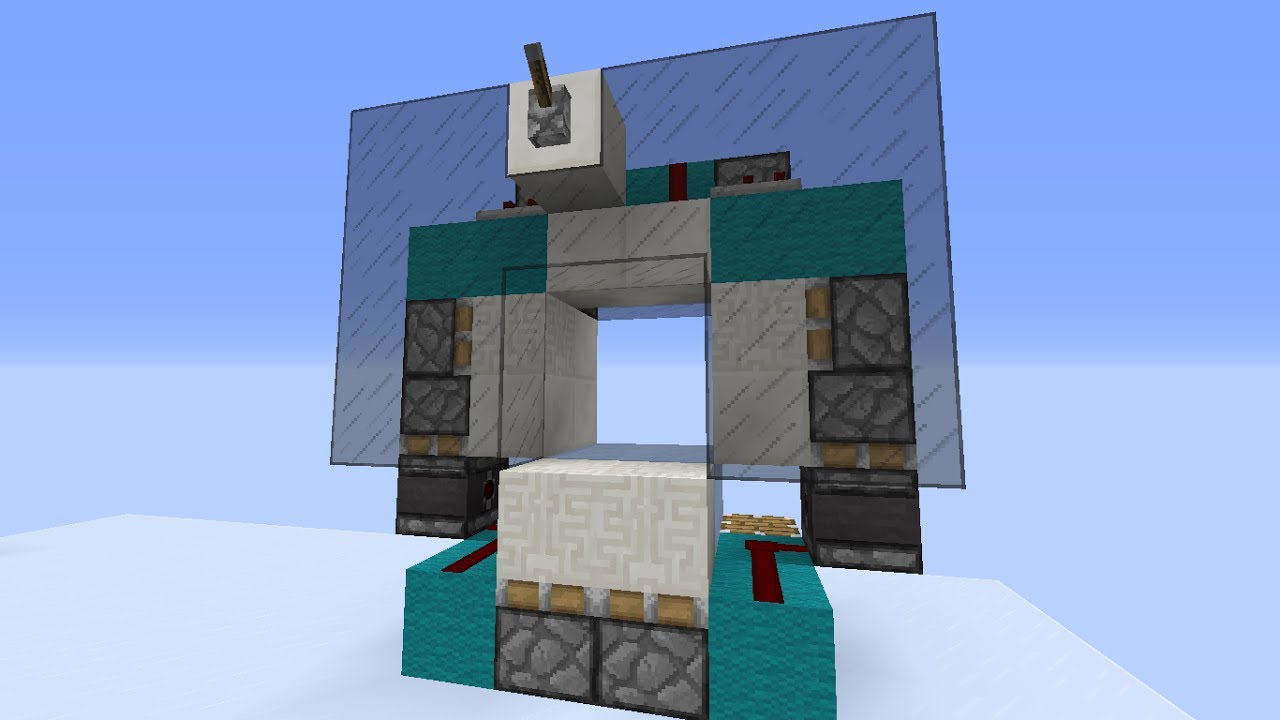 2x2 Seamless flush door Redstone Tutorials YouTube