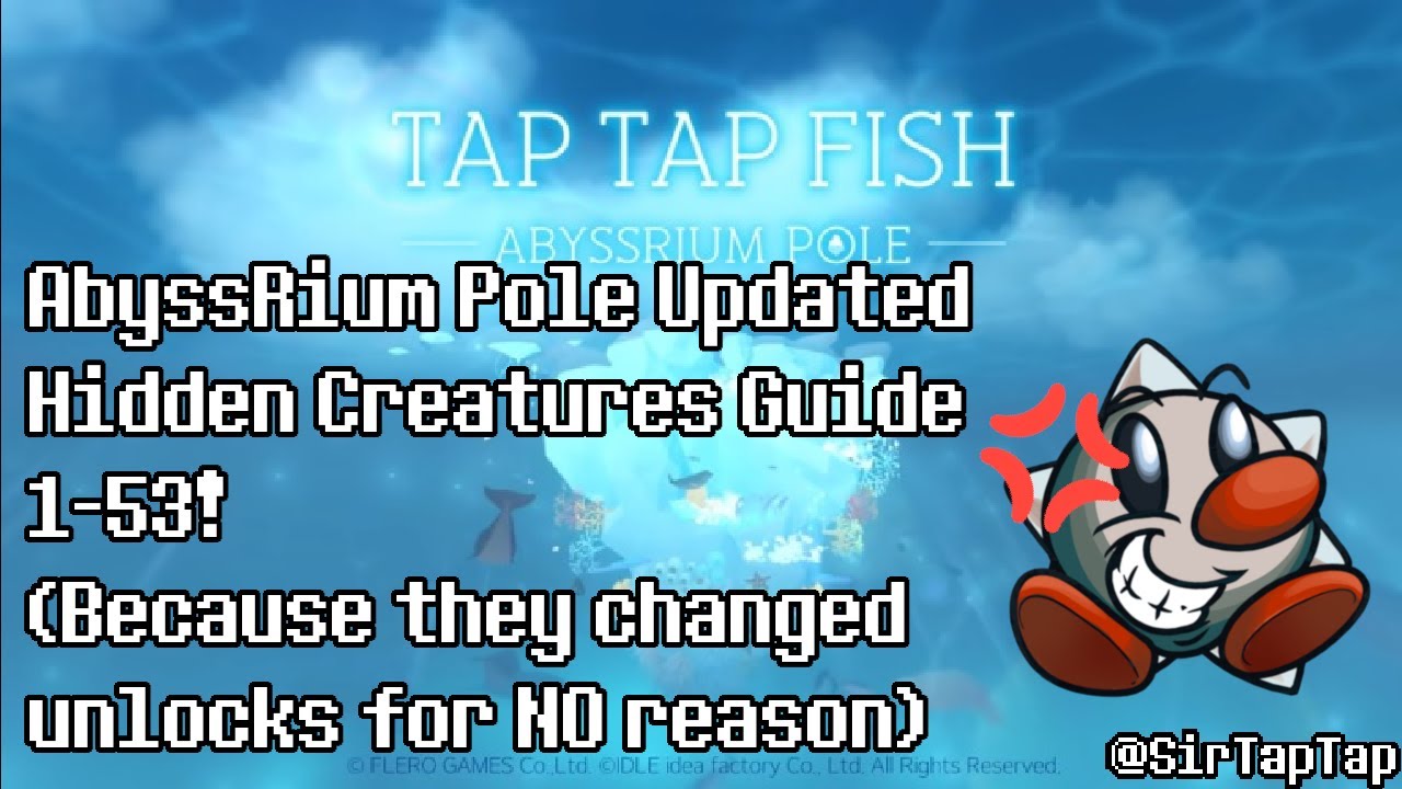 Tap Tap Fish AbyssRium Pole | All Hidden Creatures Guide | Snow petrel