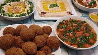 How to make #Hummus #Ful #Falafel veggie #حمص كريمي بالطحينة وأطيب #فلافل هش ومقرمش _وألذ فول#