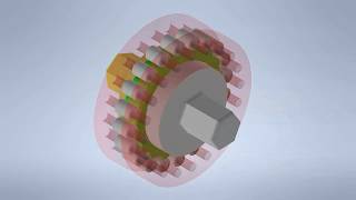 Cycloidal drive animation