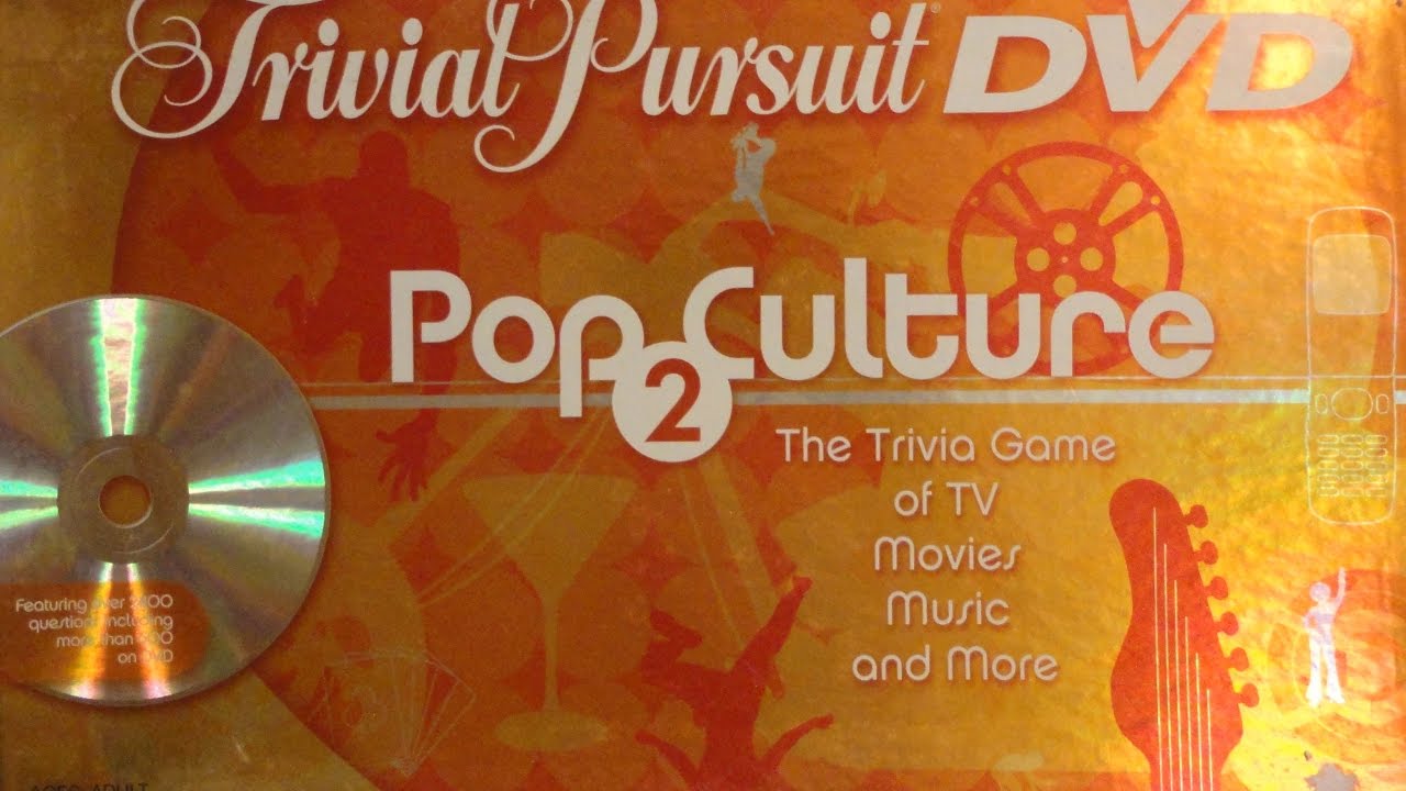 What's Inside Trivial Pursuit DVD Pop Culture 2 Board Game (Parker