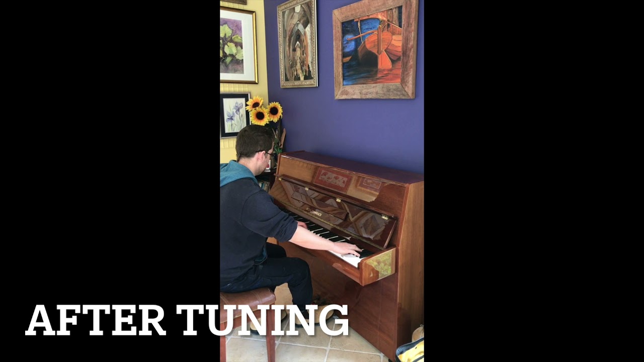 Piano Tuning before and after comparison