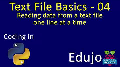 Text File Basics - 04: Reading one line at a time from a text file