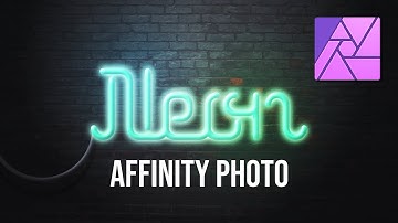 Neon like Text Effect in Affinity Photo Layers Styles Tutorial