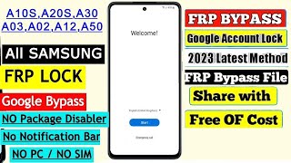Samsung A02-A10-A20-A30-A03-A32-A12-A50 Frp Bypass 2023 Samsung Android 12 Google Account Bypass Fix