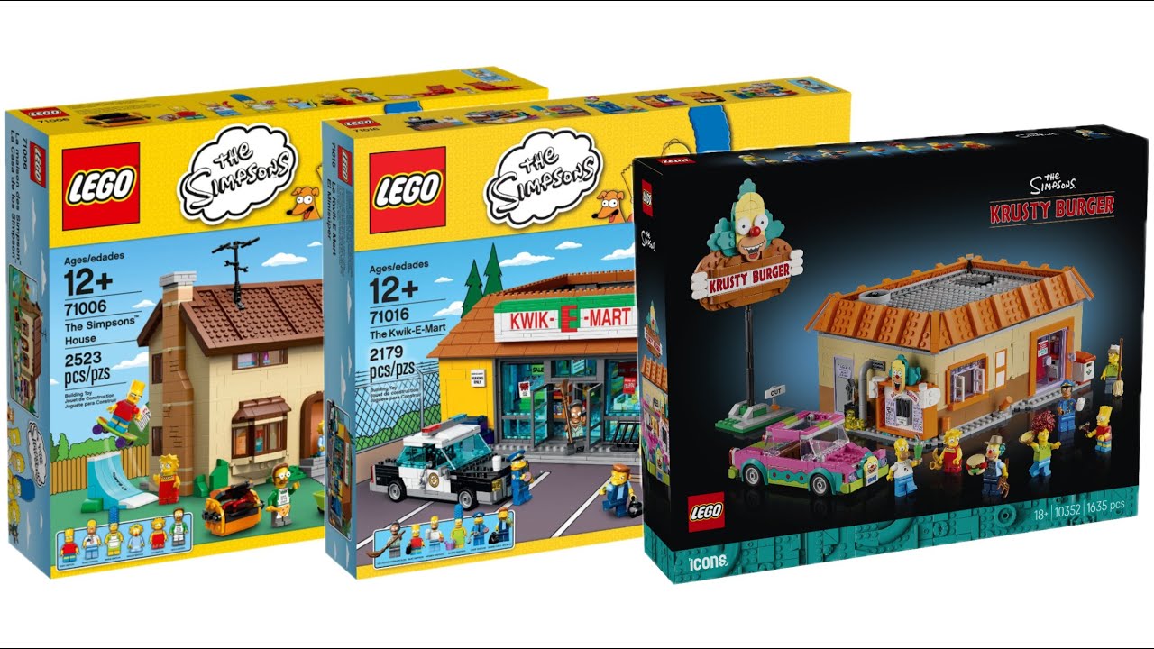 All LEGO The Simpsons Big Building sets 2014 - 2025 Compilation/Collection Speed Build