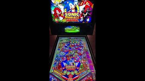 Sonic Pinball Mania 4K Virtual Pinball Machine With SSF Feedback From Retropie Video Game Guy