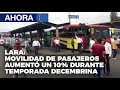 Movilidad de pasajeros en Terminal de Barquisimeto durante temporada decembrina - 28Dic