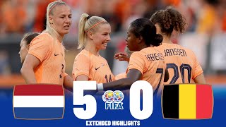 Netherlands vs Belgium | Highlights | Women's International Friendly 02-07-2023