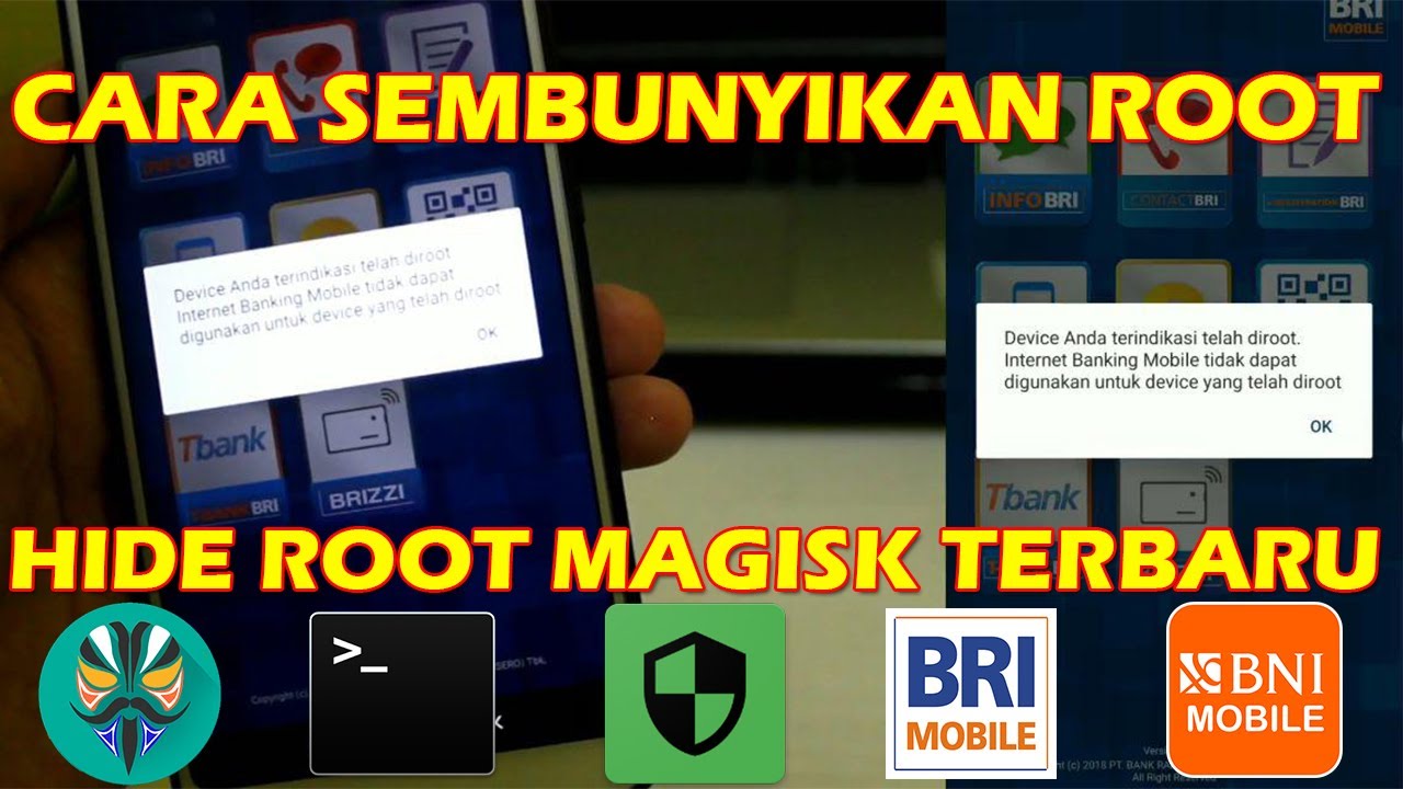 Cara Menyembunyikan Root Hide Root Mobile Banking Terbaru Part 1 Youtube