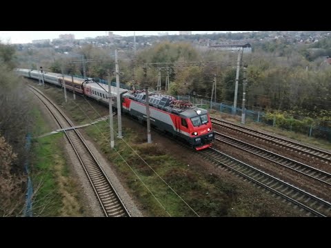 Электровоз ЭП20 036 с поездом №091С Севастополь-Москва. "Таврия". - YouTube