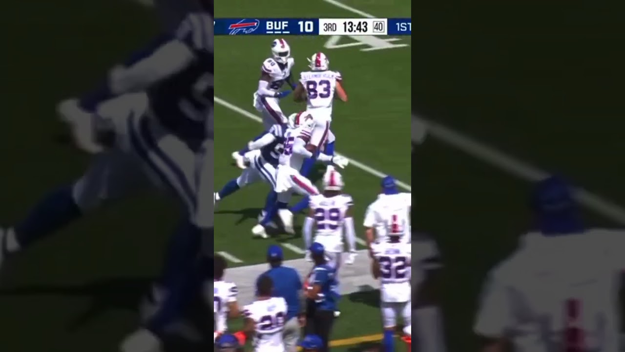 Jordan Mims With A Josh Allen Type Hurdle