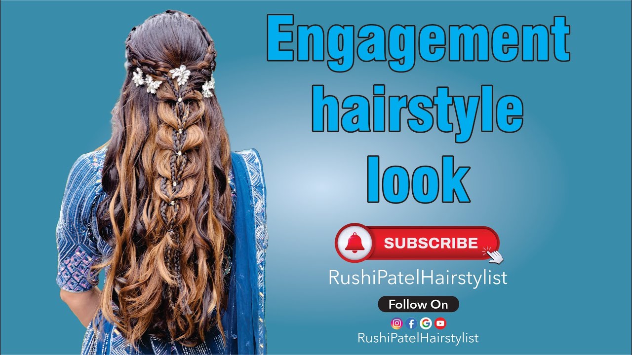 engagement hairstyle look...||rushipatelhairstylist||