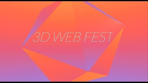 3D Web Fest 2015 - Introduction with Tony Parisi & Jim Quanci