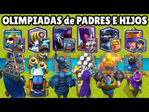 видео: OLIMPIADAS de PADRES e HIJOS | CUAL ES EL MEJOR DÚO de CLASH ROYALE