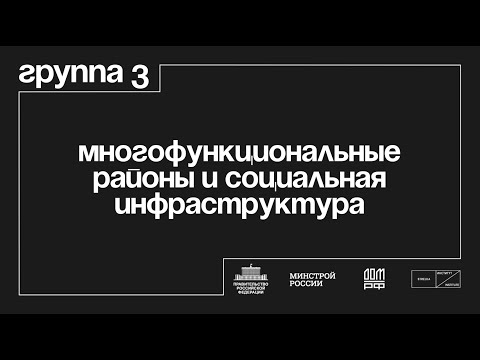 Группа 3 «Многофункциональные районы и социальная инфраструктура»