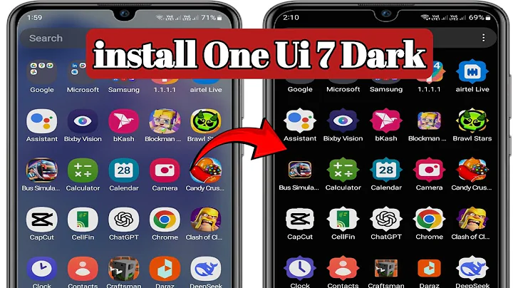 How to install One Ui 7 Dark iCon on Samsung