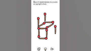 move two matchsticks  to create an upright chair 🪑 ||mind game 🎮🎯#mindgame #shorts