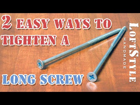 2 простых способа закрутить длинные саморезы / 2 easy ways to tighten a long screw