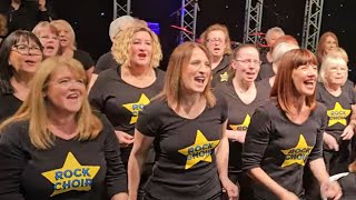 SHAKE A TAILFEATHER Luke's Rock Choirs at Once Upon A Smile Charity Event Emirates Stadium 20/04/24