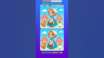 Find the 3 Differences! #spotthedifference #puzzle