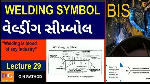 Lecture:29 વેલ્ડીંગ સિમ્બોલ | Complete welding symbol as per BIS | Welding Symbol| #welding #symbol
