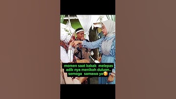 Momen haru saat kakak lepas adik nikah  lebih dulu🥺🥰#wedding #shortvideo #trending #fyp