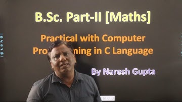 B.Sc 2nd year Mathematics Practical Syllabus Overview | C Programming