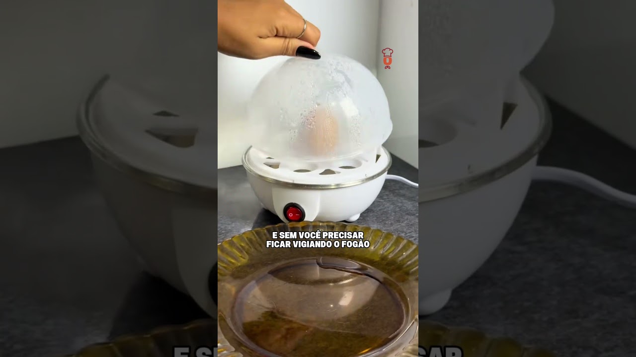 Cozedor De Ovos Elétrico Portátil