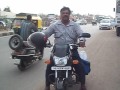 Umesh chandra panda on motorcycle tour