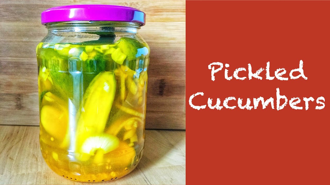 Pickled Cucumbers / Essiggurken nach Britischer Art / eingelegte Gurken ...