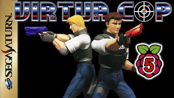 Pi 5 - Saturn Virtua Cop 1 w/ Sinden Lightgun - complete playthrough (Raspberry Pi 5)