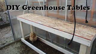 DIY Greenhouse Tables (One day build)