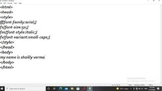 Font Properties in CSS class 8 chapter 2 Introduction To CSS