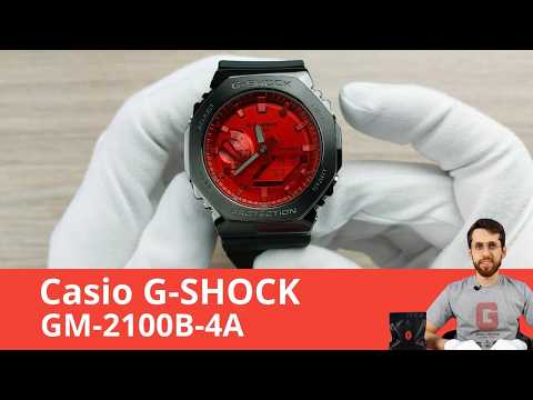 Red Metal CasiOak G-SHOCK / Casio GM-2100B-4A - YouTube